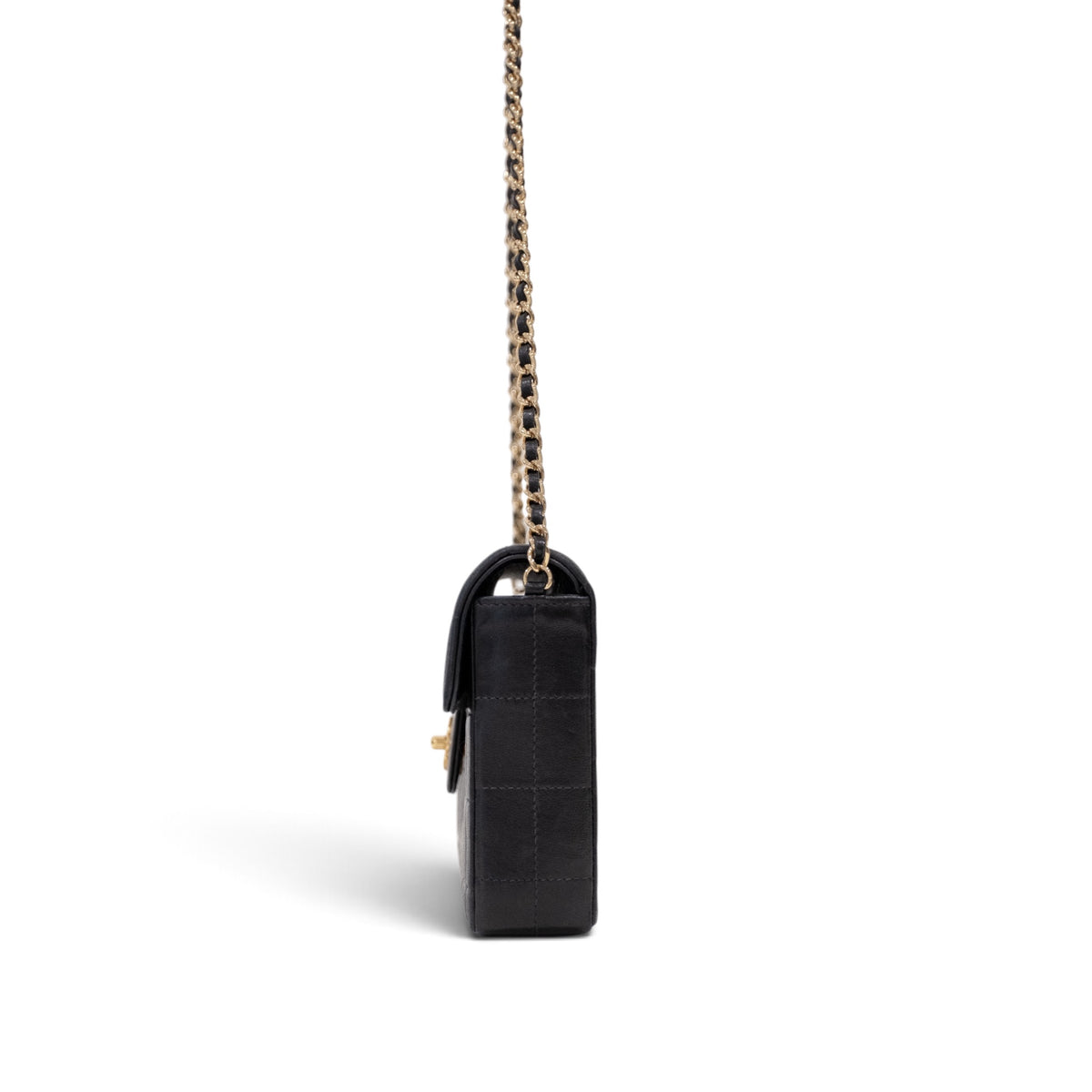 Chanel Chocolate Bar Lambskin Chain Shoulder Bag
