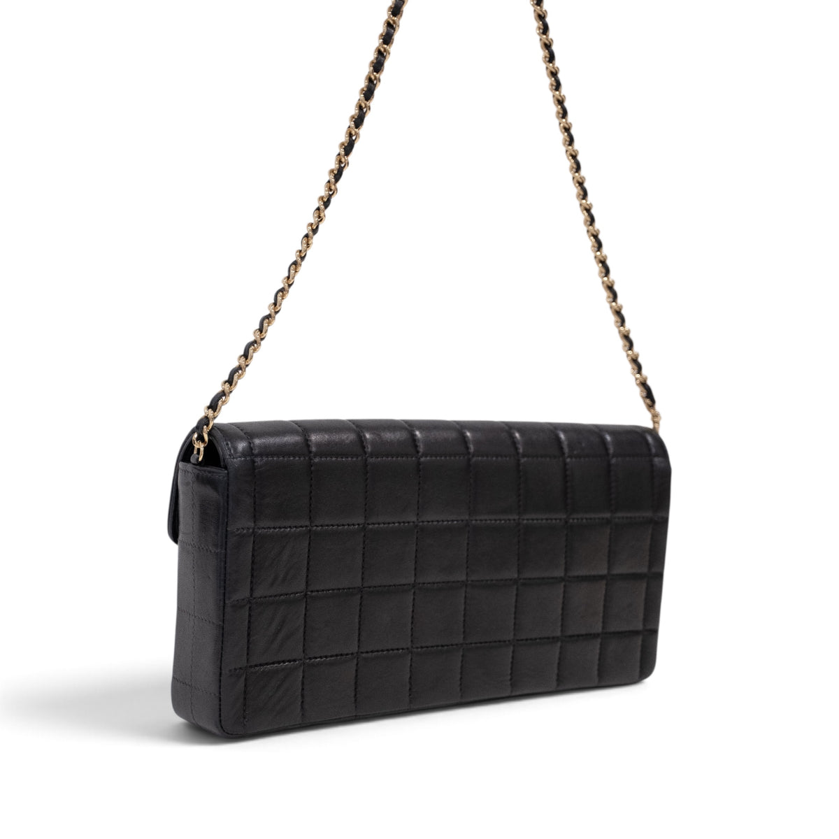 Chanel Chocolate Bar Lambskin Chain Shoulder Bag