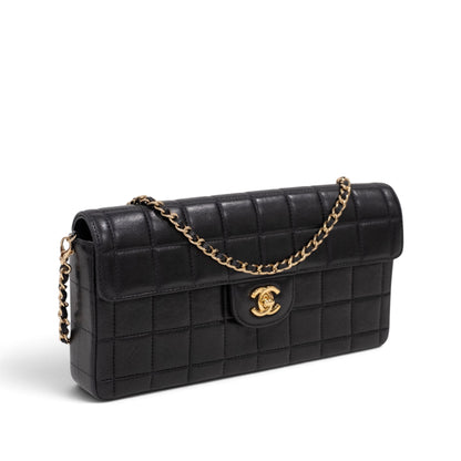 Chanel Chocolate Bar Lambskin Chain Shoulder Bag