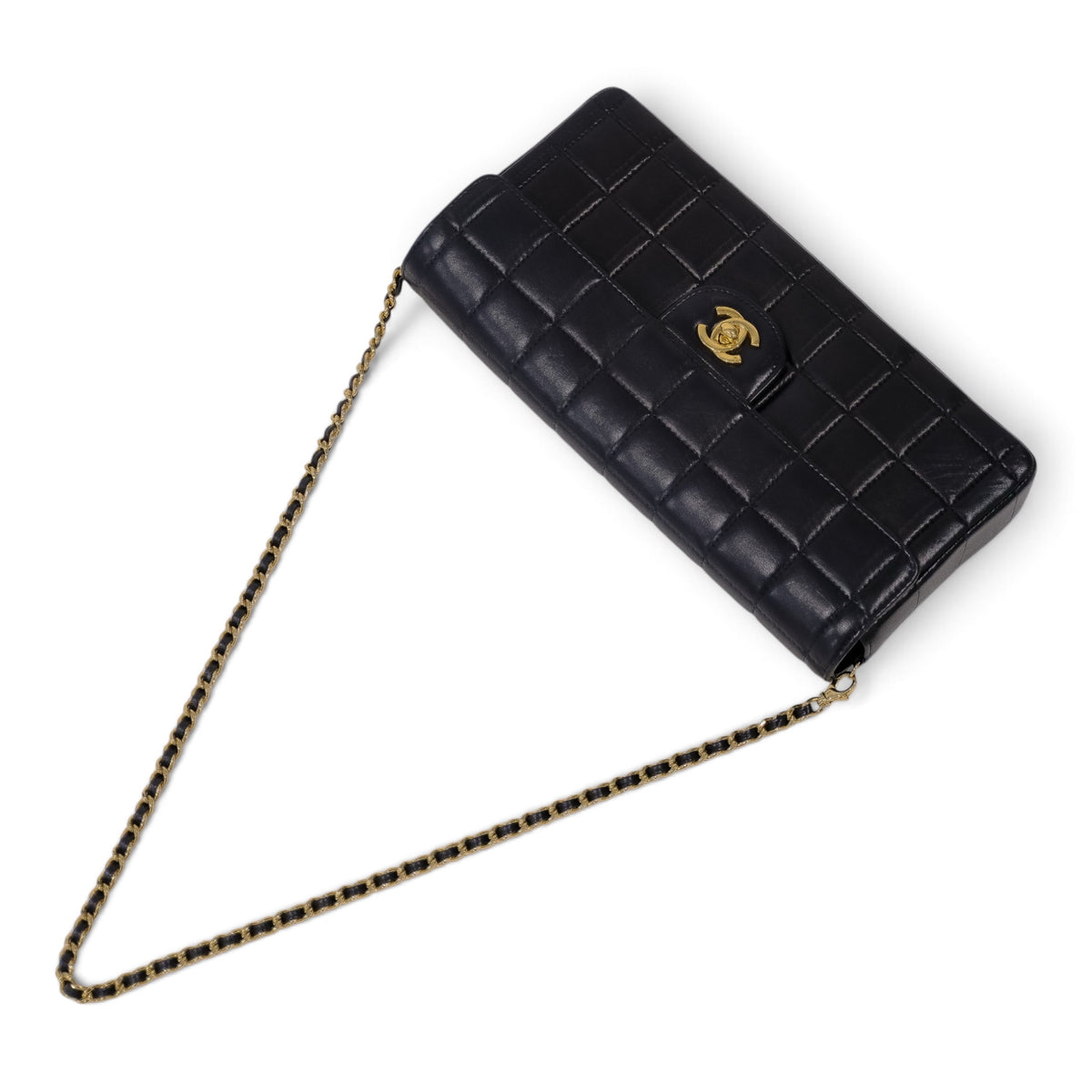 Chanel Chocolate Bar Lambskin Chain Shoulder Bag