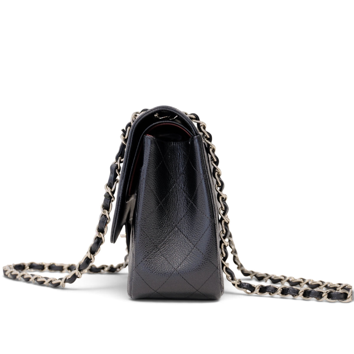 Chanel Classic Jumbo Caviar Silver Hardware Double Flap Bag