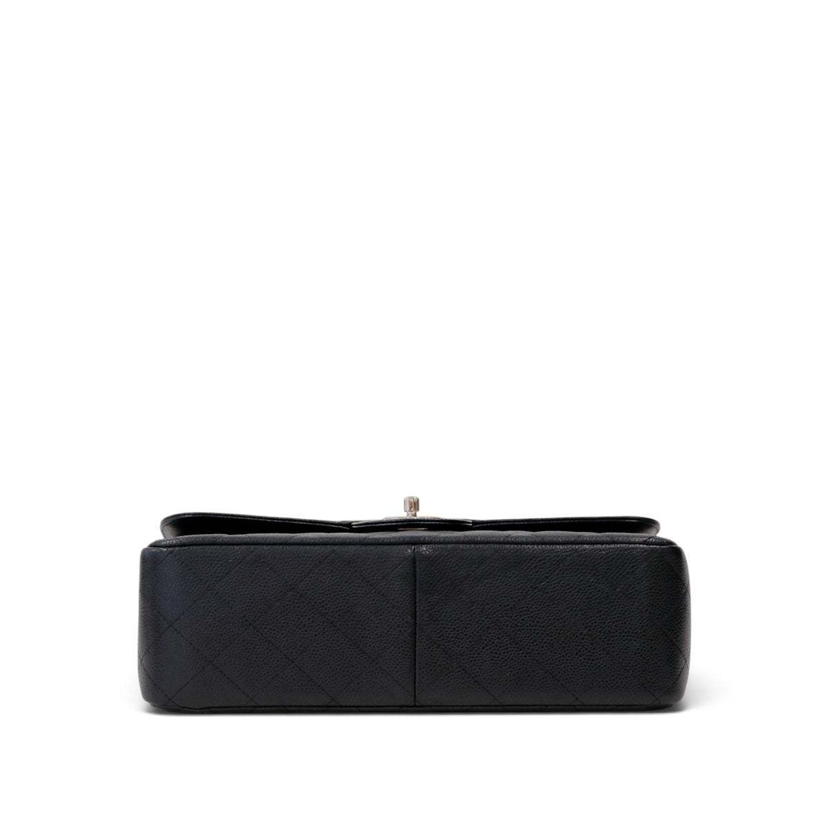 Chanel Classic Jumbo Caviar Silver Hardware Double Flap Bag
