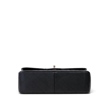 Chanel Classic Jumbo Caviar Silver Hardware Double Flap Bag