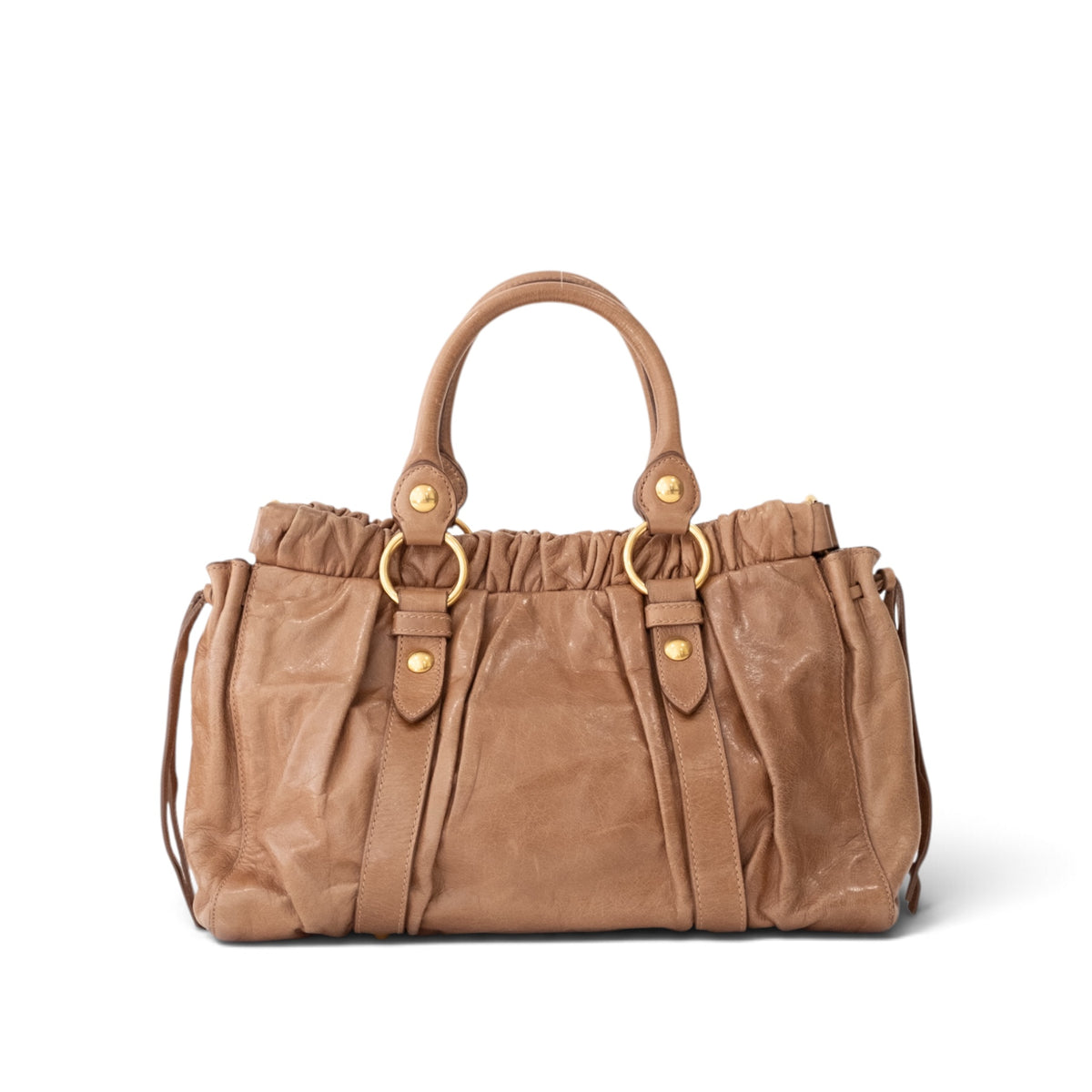 Miu Miu Vitello Lux Bow Tote