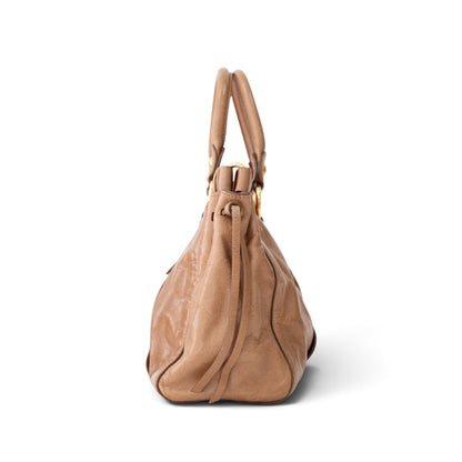 Miu Miu Vitello Lux Bow Tote