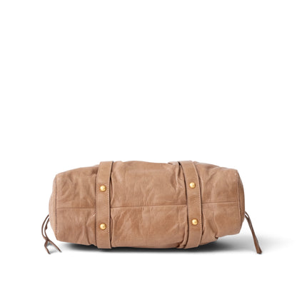 Miu Miu Vitello Lux Bow Tote
